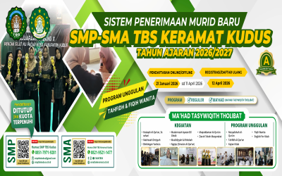 Sistem Penerimaan Murid Baru (SPMB) SMA TBS Keramat Kudus TP 2026/2027